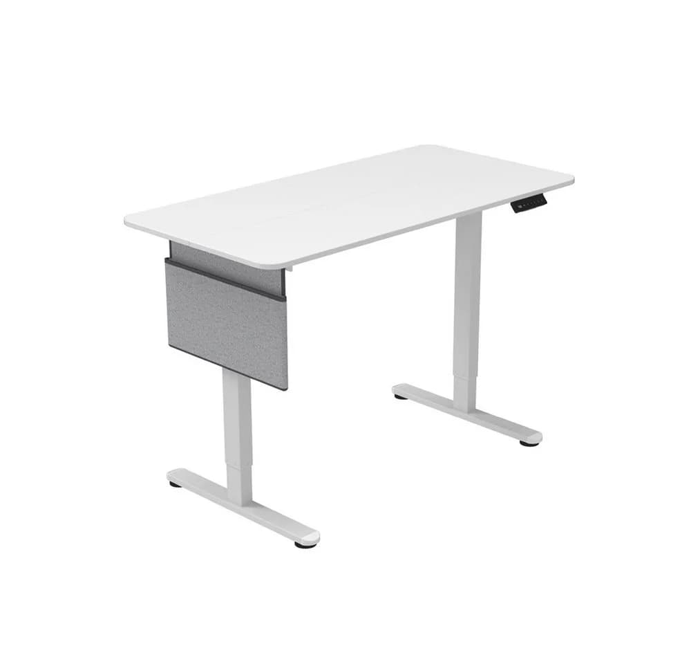 HOME DELUXE Höhenverstellbarer Schreibtisch ELMO Weiß - Bild 2