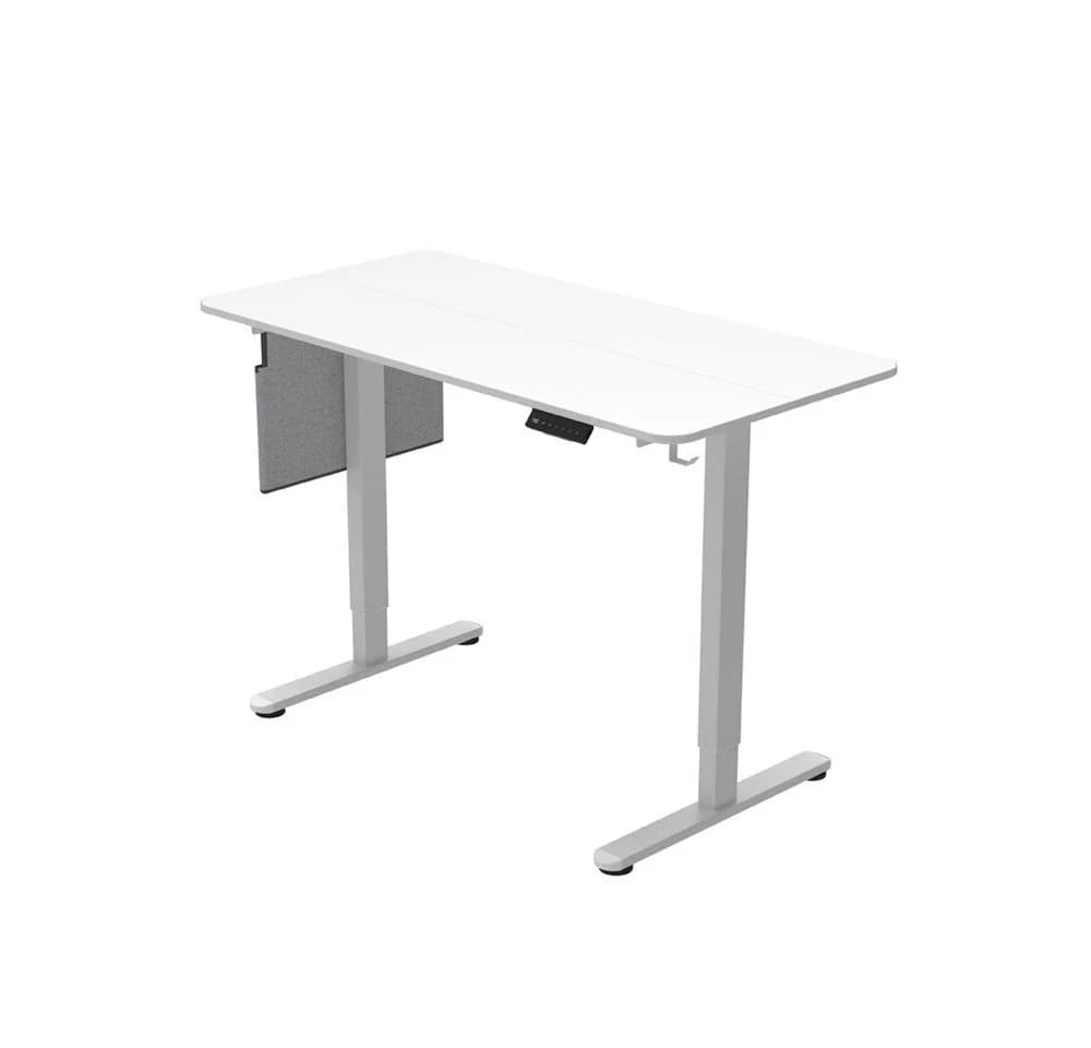 HOME DELUXE ELMO Höhenverstellbarer Schreibtisch Weiß - Bild 2