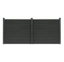 HOME DELUXE WPC Sichtschutzzaun CALLADO Anthrazit Bild 3