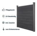 HOME DELUXE WPC Sichtschutzzaun CALLADO Anthrazit Bild 4