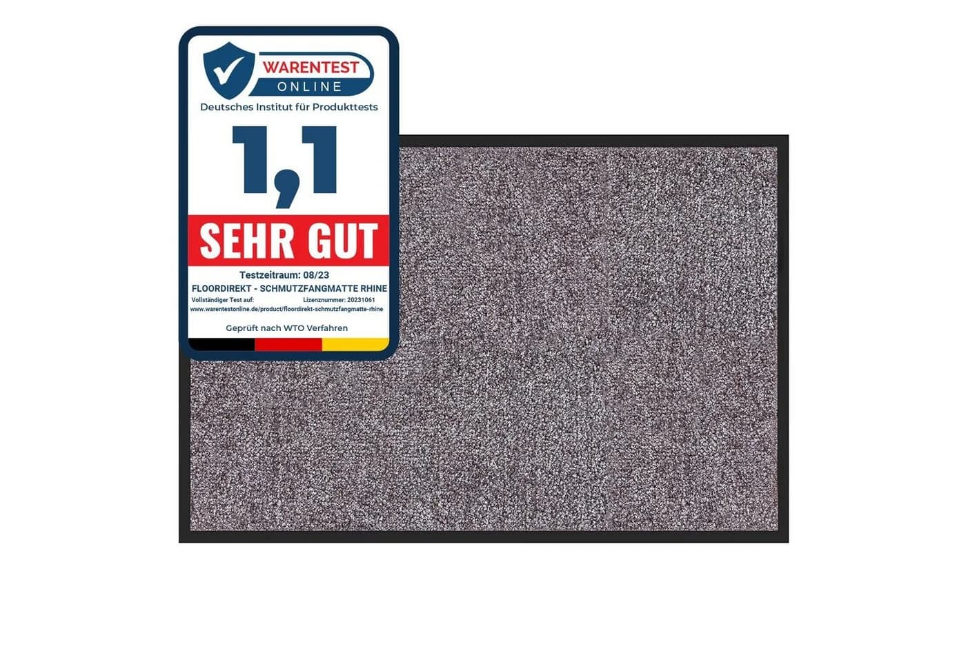Karat Schmutzfangmatte Maly Grau Polyamid Rutschhemmend - Bild 2