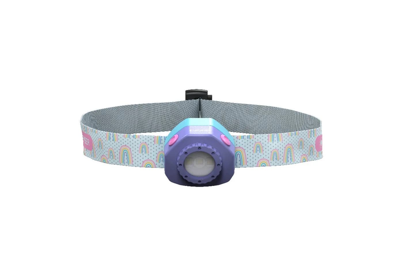 Ledlenser LED Stirnlampe Kidled4R Lila 3 Farbmodi Blinkfunktion wiederaufladbar