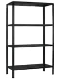 SCHULTE Regalwelt Steckregal 4 Böden Schwarz 180x100x40 cm Bild 2