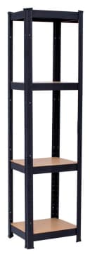 SCHULTE Regalwelt Schwerlastregal 4 MDF-Böden 150 kg Traglast Schwarz Bild 2