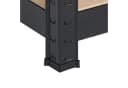 SCHULTE Regalwelt Schwerlastregal 4 MDF-Böden 150 kg Traglast Schwarz Bild 4