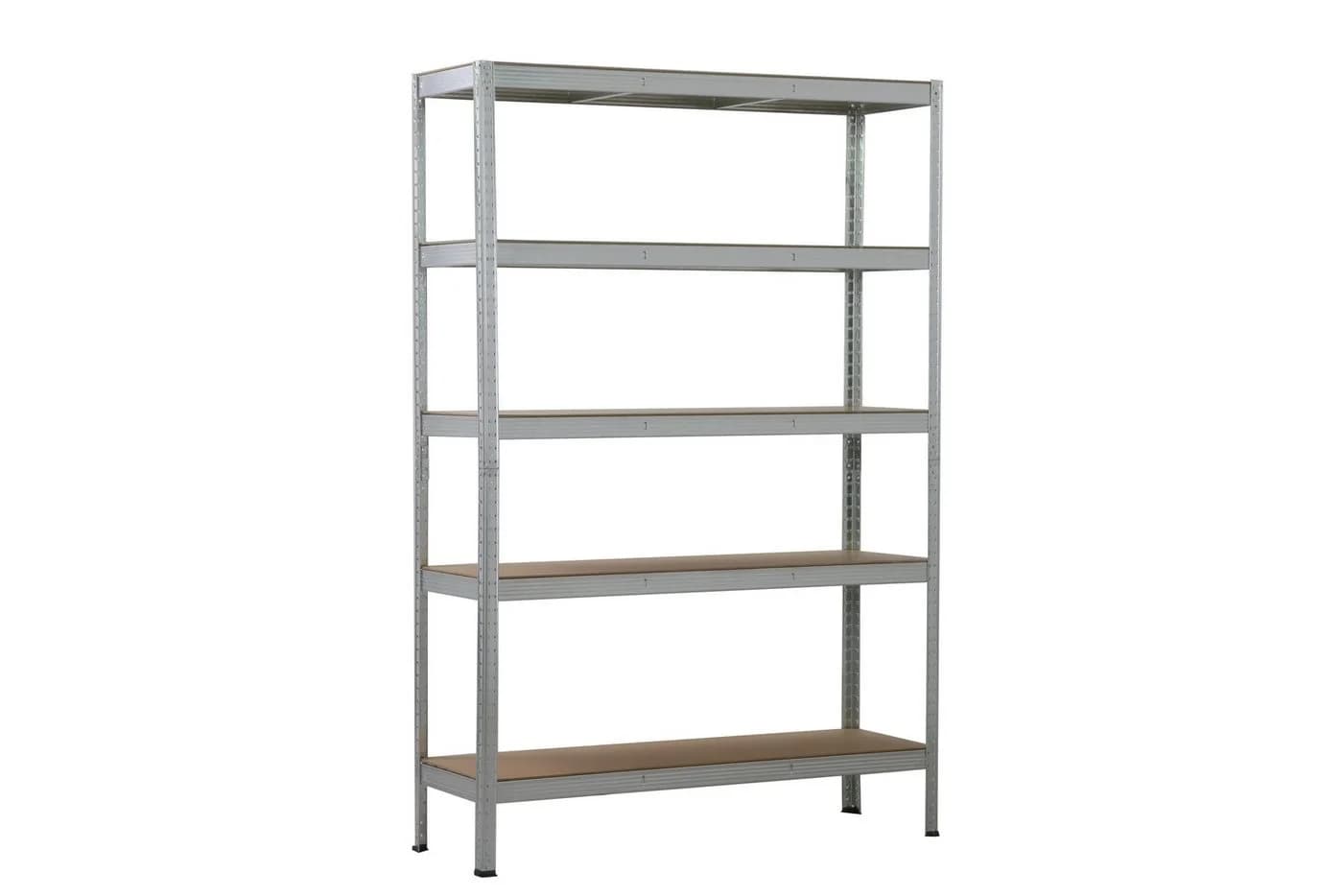 SCHULTE Regalwelt Schwerlastregal Stecksystem 5 MDF Böden verzinkt - Bild 2