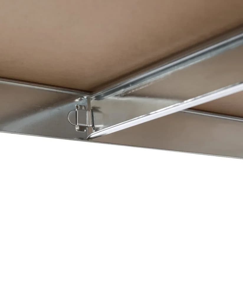 SCHULTE Regalwelt Schwerlastregal Stecksystem 5 MDF Böden verzinkt - Bild 4