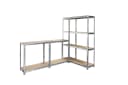 SCHULTE Regalwelt Schwerlastregal Flex Modular Silbern Bild 1