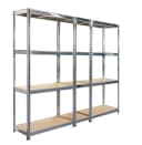 SCHULTE Regalwelt Schwerlastregal Flex Modular Silbern Bild 2