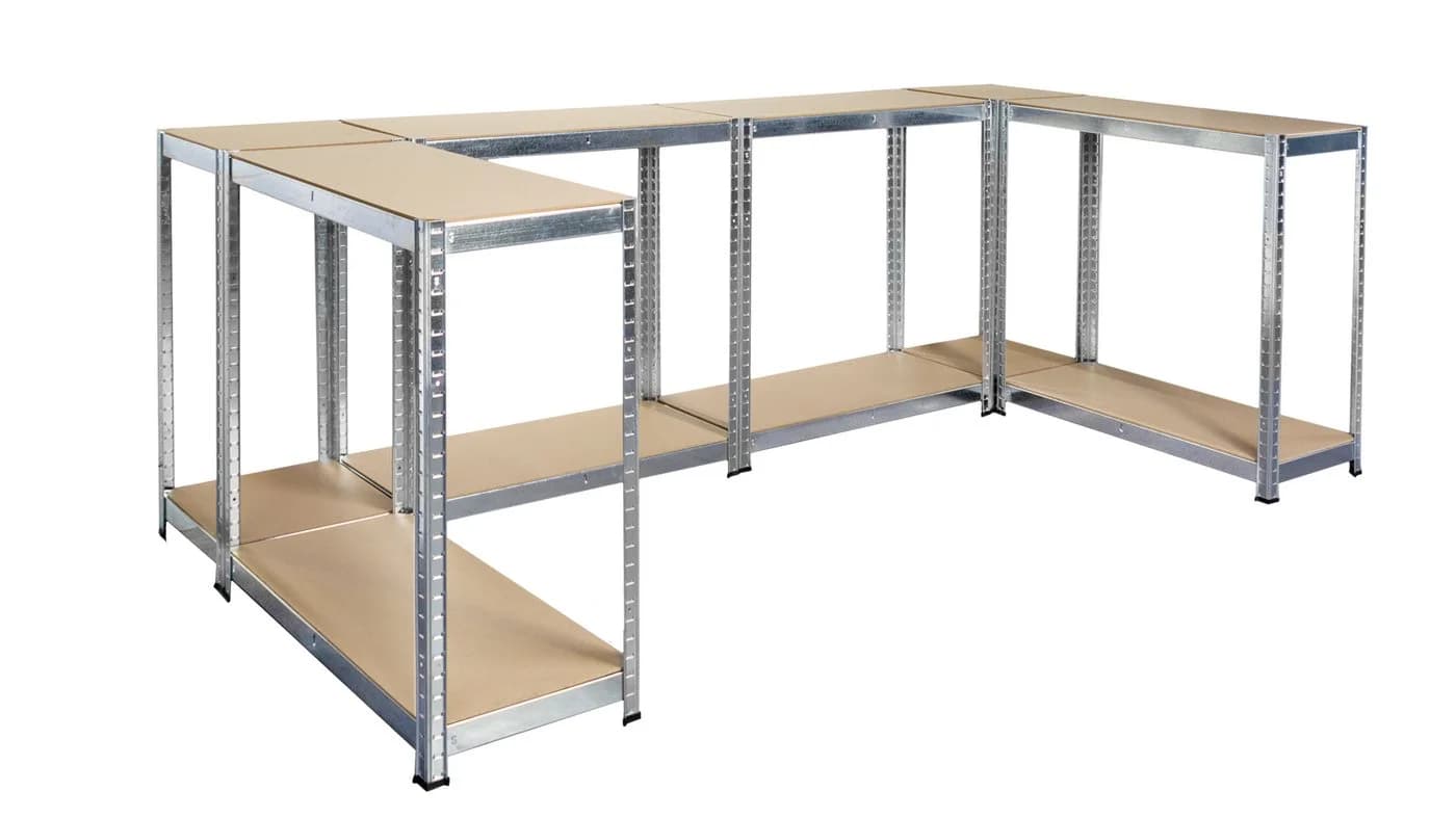 SCHULTE Regalwelt Schwerlastregal Flex Modular Silbern - Bild 4