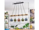 hofstein Pendelleuchte Retro/Boho Holz Metall Glas E27 Bild 4