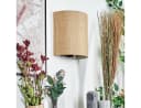 hofstein Wandleuchte Boho-Design Metall/Bast Schwarz/Natur E27 Bild 1