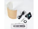 hofstein Wandleuchte Boho-Design Metall/Bast Schwarz/Natur E27 Bild 5