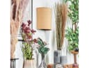 hofstein Wandleuchte Boho-Design Metall/Papiergeflecht Schwarz/Natur E27 Bild 1