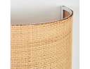 hofstein Wandleuchte Boho-Design Metall/Papiergeflecht Schwarz/Natur E27 Bild 3