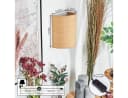 hofstein Wandleuchte Boho-Design Metall/Papiergeflecht Schwarz/Natur E27 Bild 4