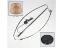 hofstein Bogenlampe Stehlampe Metall/Rattan Schwarz/Chrom/Natur Bild 5