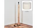 hofstein Stehlampe Skandinavisch Boho Holz Metall Stoffschirm E27 Bild 5