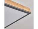 hofstein Deckenleuchte »Vacil« Dimmbar LED Panel Holzoptik Schwarz Weiß Bild 3