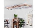hofstein Deckenleuchte »Vacil« Dimmbar LED Panel Holzoptik Schwarz Weiß Bild 4