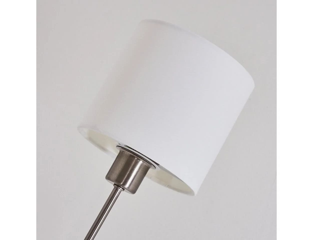 hofstein Stehlampe Costa Nickel-Matt Weiß 3xE14 - Bild 4