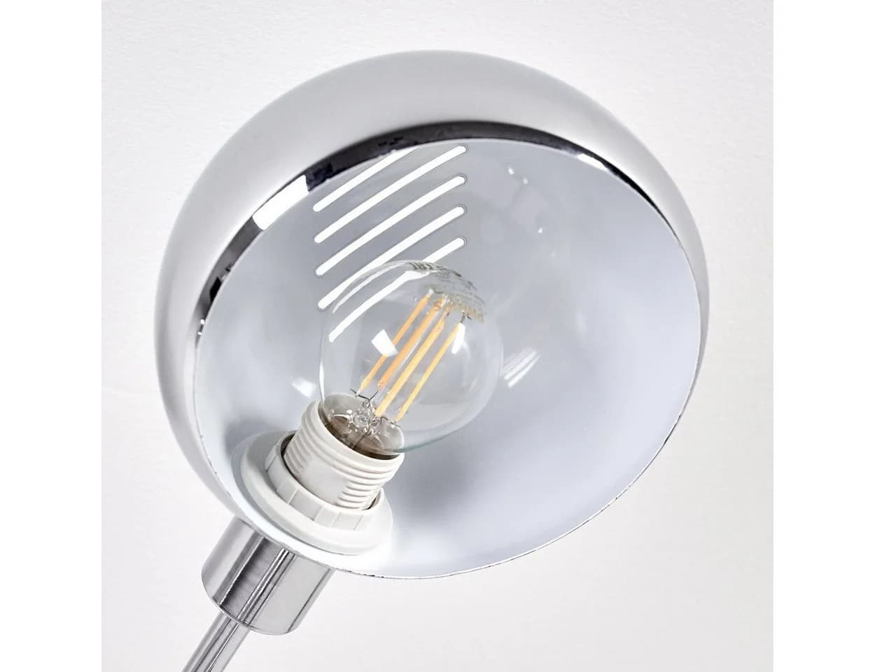hofstein Stehlampe Suio Chrom Weiß Modern - Bild 4