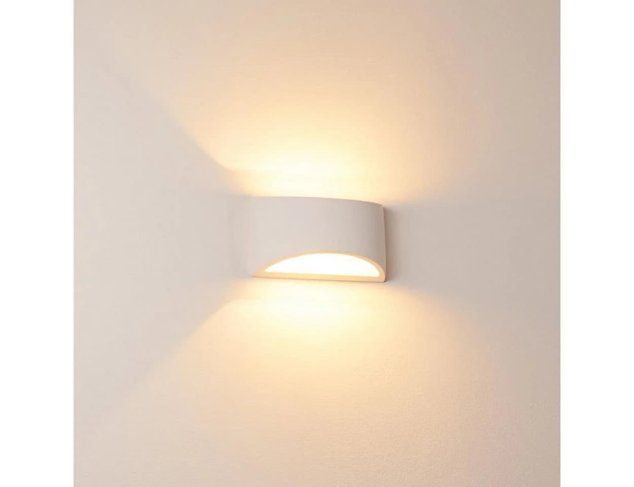 hofstein Wandleuchte »Alli« Wandlampe Keramik Weiß Up & Down-Effekt - Bild 3