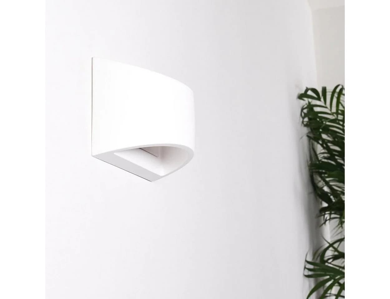 hofstein Wandleuchte »Alli« Wandlampe Keramik Weiß Up & Down-Effekt - Bild 4
