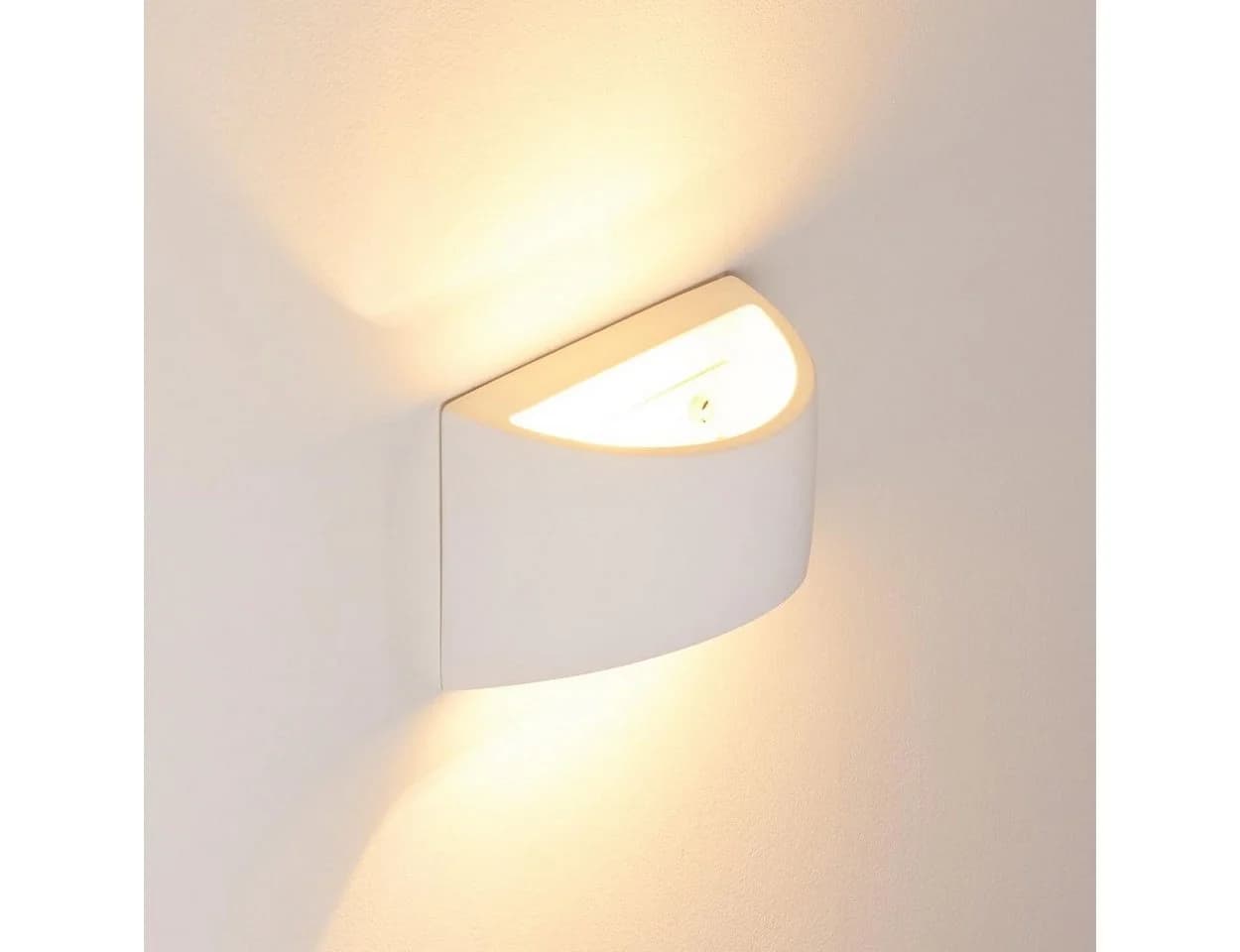 hofstein Wandleuchte »Alli« Wandlampe Keramik Weiß Up & Down-Effekt - Bild 5