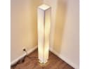 hofstein Stehlampe Aulla Modern Weiß Metall Stoff Bild 3