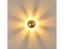 hofstein Wandleuchte »Godo« Wandlampe Runde Metall Gold Bild 3