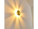 hofstein Wandleuchte »Godo« Wandlampe Runde Metall Gold Bild 4