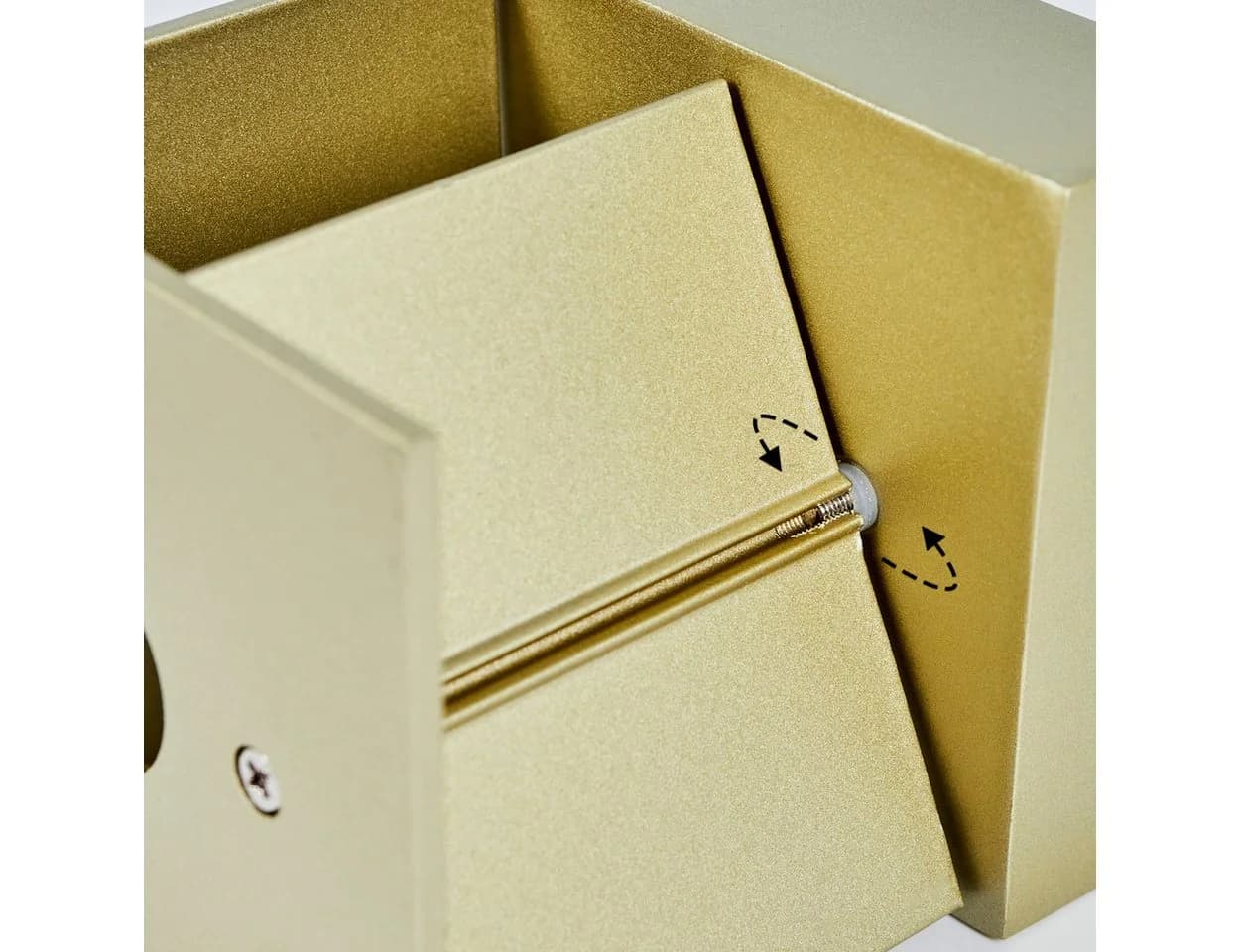 hofstein Wandleuchte Up Down Wand Lampe Gold Aluminium Modern - Bild 3