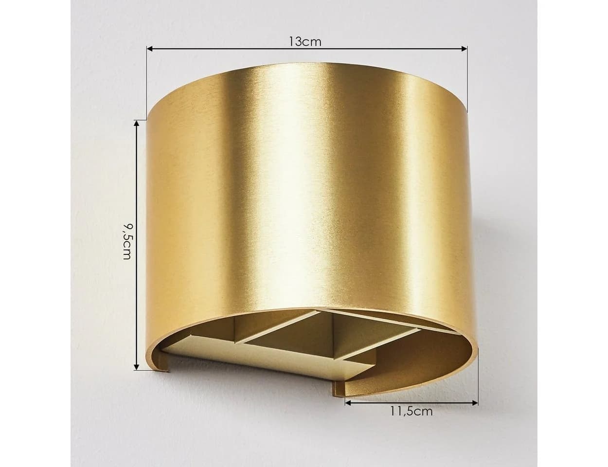 hofstein Wandleuchte Up Down Wand Lampe Gold Aluminium Modern - Bild 4