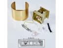 hofstein Wandleuchte Up Down Wand Lampe Gold Aluminium Modern Bild 5