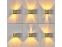 hofstein Wandleuchte Gold Aluminium Modern Dimmbar Bild 1
