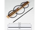 hofstein Deckenleuchte Holz LED Modern Braun/Schwarz/Weiß Bild 5