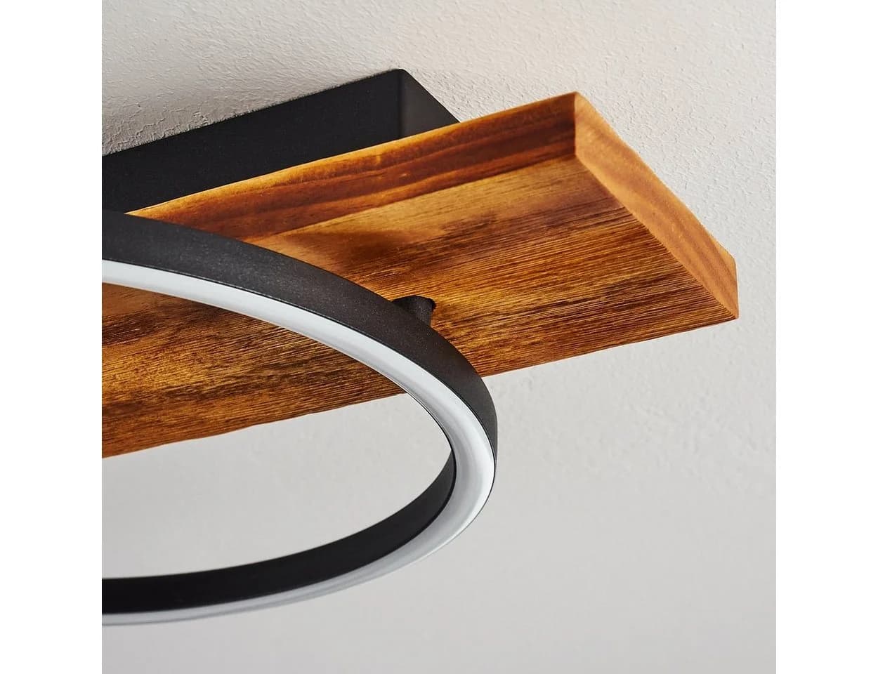 hofstein LED Deckenleuchte Modern Braun Schwarz Weiß - Bild 3