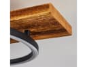 hofstein Deckenleuchte Holz LED Modern Braun/Schwarz Bild 3