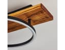 hofstein Deckenleuchte Modern LED Holz Braun/Schwarz/Weiß Bild 3