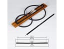 hofstein Deckenleuchte Modern LED Holz Braun/Schwarz/Weiß Bild 5