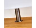 hofstein Tischleuchte Boho Lese Lampe Holz/Stoff weiß Bild 3