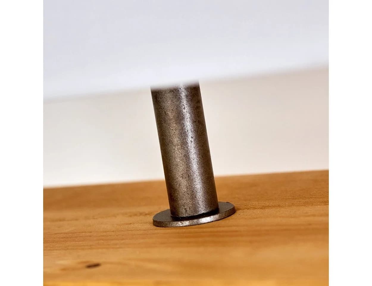 hofstein Tischleuchte Boho Lese Lampe Holz/Stoff weiß - Bild 3