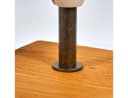 hofstein Tischleuchte Boho Holz Weiß LED E14 Bild 4