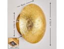 hofstein Wandleuchte »Godo« Gold Metall Rund Wandlampe Bild 1