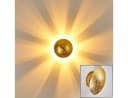 hofstein Wandleuchte »Godo« Gold Metall Rund Wandlampe Bild 2