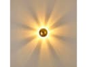 hofstein Wandleuchte »Godo« Gold Metall Rund Wandlampe Bild 3
