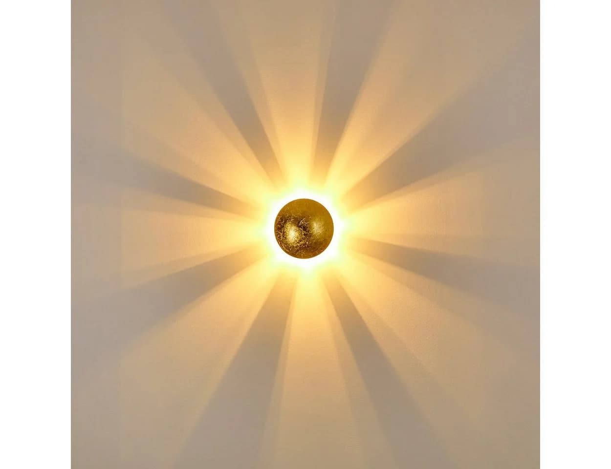 hofstein Wandleuchte »Godo« Gold Metall Rund Wandlampe - Bild 3