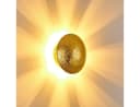 hofstein Wandleuchte »Godo« Gold Metall Rund Wandlampe Bild 5