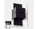 hofstein Wandleuchte Reppia Schwarz Metall G9 Bild 1